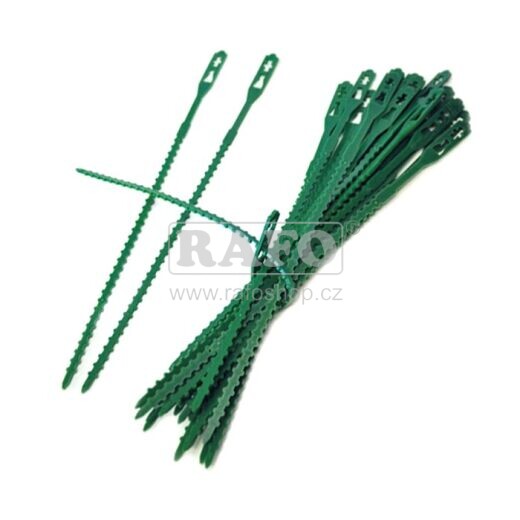 Vazače rostlin (stahovací pásky) zelené, 30 ks
