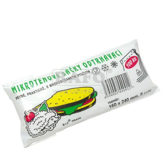 HDPE sáčky 160 x 240 mm, 100 ks, v bloku