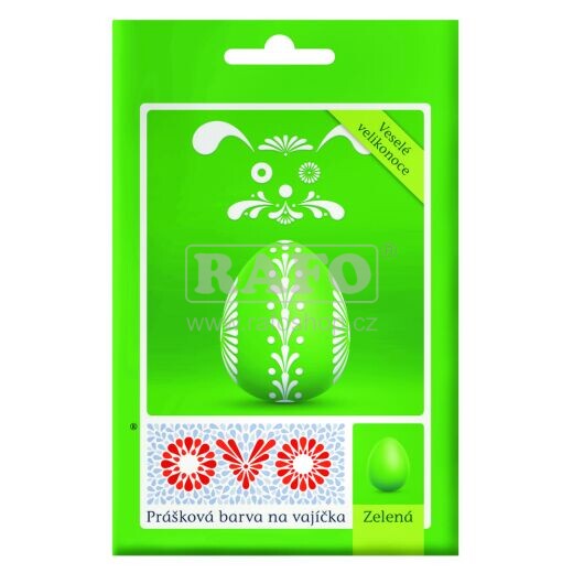Práškové barvy na vajíčka 3 g, zelená